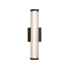 Golden 5590-OWL17 BLK - Golden Lighting Rodara Integrated LED 17in Outdoor Wall in Matte Black